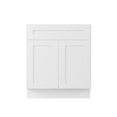 Sink Base Kitchen Cabinet SB30 Alpina White LessCare 30 in. width 34.5 in. height 24 in. depth - Kitchen Cabinets