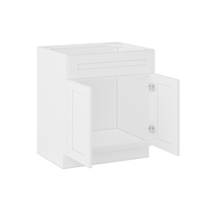 Sink Base Kitchen Cabinet SB30 Alpina White LessCare 30 in. width 34.5 in. height 24 in. depth - Kitchen Cabinets
