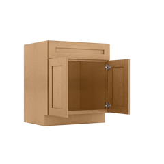 Sink Base Kitchen Cabinet SB30 Shaker Toffee LessCare 30 in. width 34.5 in. height 24 in. depth - Kitchen Cabinets