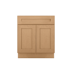 Sink Base Kitchen Cabinet SB30 Shaker Toffee LessCare 30 in. width 34.5 in. height 24 in. depth - Kitchen Cabinets
