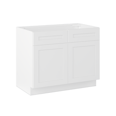 Sink Base Kitchen Cabinet SB42 Alpina White LessCare 42 in. width 34.5 in. height 24 in. depth - Kitchen Cabinets