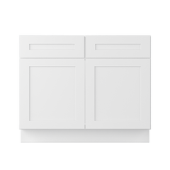 Sink Base Kitchen Cabinet SB42 Alpina White LessCare 42 in. width 34.5 in. height 24 in. depth - Kitchen Cabinets
