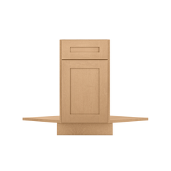 Sink Front Corner Base Kitchen Cabinet SFC36 Shaker Toffee LessCare 34.5 in. height 36 in. depth - Kitchen Cabinets