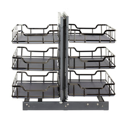 18" Black Nickel STORAGE WITH STYLE® Full-Height Blind Corner Organizer