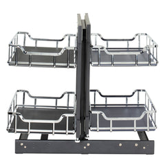 15" Polished Chrome STORAGE WITH STYLE® Blind Corner Organizer