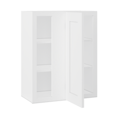 Square Corner Wall Blind Reversible Kitchen Cabinet SC2430 Alpina White LessCare 24 in. width 30 in. height 12 in.