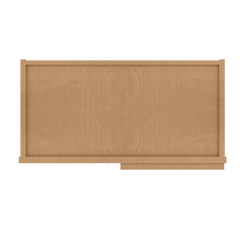 Square Corner Wall Blind Reversible Kitchen Cabinet SC2430 Shaker Toffee LessCare 24 in. width 30 in. height 12 in.