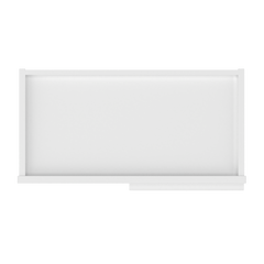 Square Corner Wall Blind Reversible Kitchen Cabinet SC2436 Alpina White LessCare 24 in. width 36 in. height 12 in.