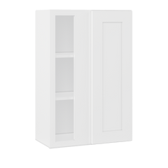 Square Corner Wall Blind Reversible Kitchen Cabinet SC2436 Alpina White LessCare 24 in. width 36 in. height 12 in.