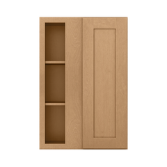 Square Corner Wall Blind Reversible Kitchen Cabinet SC2436 Shaker Toffee LessCare 24 in. width 36 in. height 12 in.