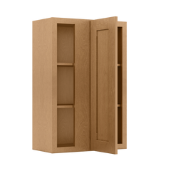 Square Corner Wall Blind Reversible Kitchen Cabinet SC2436 Shaker Toffee LessCare 24 in. width 36 in. height 12 in.