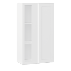 Square Corner Wall Blind Reversible Kitchen Cabinet SC2442 Alpina White LessCare 24 in. width 42 in. height 12 in.