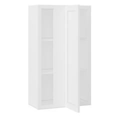 Square Corner Wall Blind Reversible Kitchen Cabinet SC2442 Alpina White LessCare 24 in. width 42 in. height 12 in.