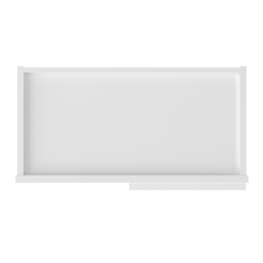 Square Corner Wall Blind Reversible Kitchen Cabinet SC2442 Alpina White LessCare 24 in. width 42 in. height 12 in.