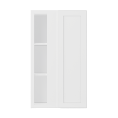 Square Corner Wall Blind Reversible Kitchen Cabinet SC2442 Alpina White LessCare 24 in. width 42 in. height 12 in.