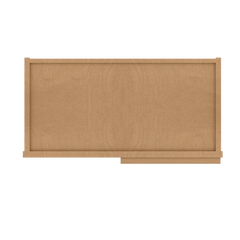 Square Corner Wall Blind Reversible Kitchen Cabinet SC2442 Shaker Toffee LessCare 24 in. width 42 in. height 12 in.