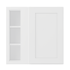 Square Corner Wall Blind Reversible Kitchen Cabinet SC3030 Alpina White LessCare 30 in. width 30 in. height 12 in.