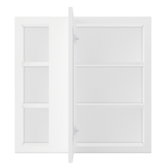 Square Corner Wall Blind Reversible Kitchen Cabinet SC3030 Alpina White LessCare 30 in. width 30 in. height 12 in.