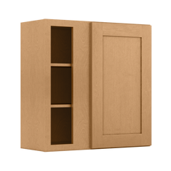 Square Corner Wall Blind Reversible Kitchen Cabinet SC3030 Shaker Toffee LessCare 30 in. width 30 in. height 12 in.