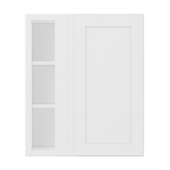 Square Corner Wall Blind Reversible Kitchen Cabinet SC3036 Alpina White LessCare 30 in. width 36 in. height 12 in.