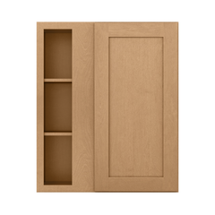 Square Corner Wall Blind Reversible Kitchen Cabinet SC3036 Shaker Toffee LessCare 30 in. width 36 in. height 12 in.