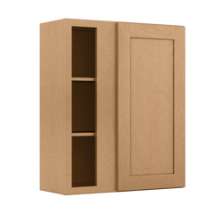 Square Corner Wall Blind Reversible Kitchen Cabinet SC3036 Shaker Toffee LessCare 30 in. width 36 in. height 12 in.