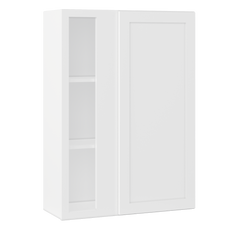 Square Corner Wall Blind Reversible Kitchen Cabinet SC3042 Alpina White LessCare 30 in. width 42 in. height 12 in.