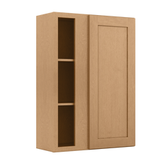 Square Corner Wall Blind Reversible Kitchen Cabinet SC3042 Shaker Toffee LessCare 30 in. width 42 in. height 12 in.