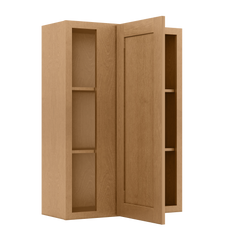 Square Corner Wall Blind Reversible Kitchen Cabinet SC3042 Shaker Toffee LessCare 30 in. width 42 in. height 12 in.