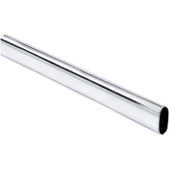 10 Chrome 19/32"x1-3/16"x92" Oval Steel Closet Rods