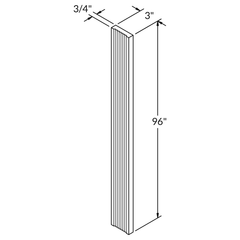 Straight Fluted Filler FF396 Milan Slate LessCare 3 in. width 96 in. height 0.75 in. depth