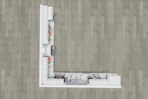 18 X 18 Fabuwood Allure Galaxy Frost Kitchen