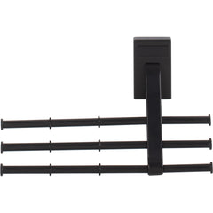 Matte Black Tri-Level Tie Organizer