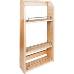 9" Wood Door Mount Spice Rack
