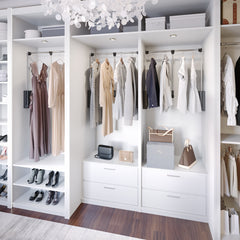 Chrome Expandable Wardrobe Lift for 25-1/2" - 35" Openings