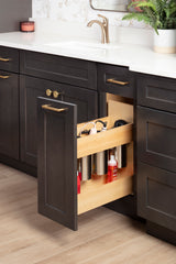 8" "No Wiggle" Powered Vanity Pullout for 12" Standard Door/Drawer Base Cabinet