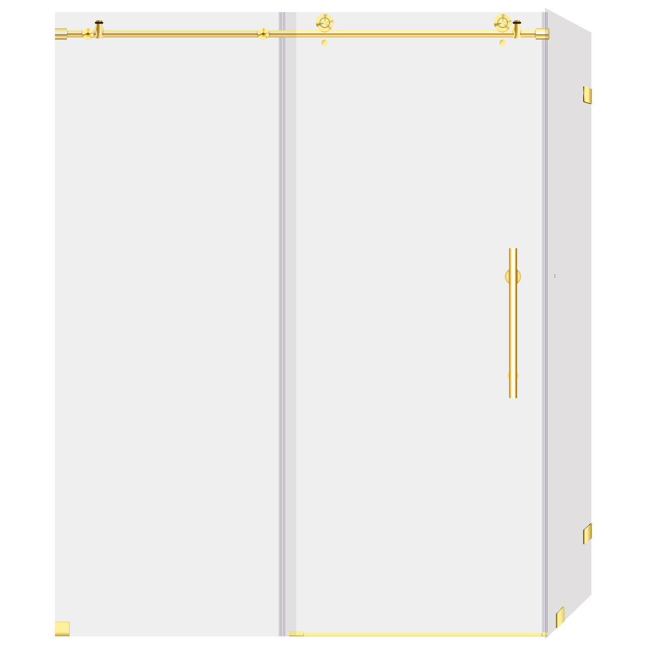  ULTRA-C 44-48 W x 76 H x 34 1/2 D Sliding Shower Enclosure in Brushed Gold