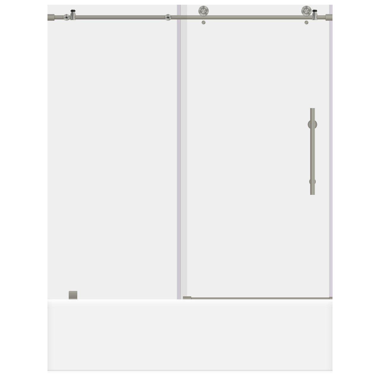  ULTRA-C 56-60 W x 62 H Sliding Bathtub Door in Brushed Nickel