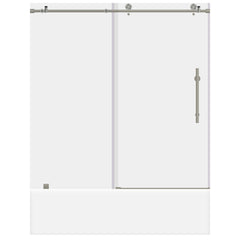  ULTRA-C 56-60 W x 62 H Sliding Bathtub Door in Brushed Nickel