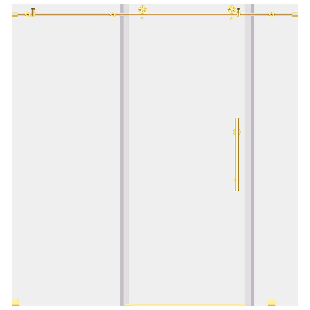  ULTRA-C 68-72 W x 76 H Sliding Shower Door in Brushed Gold