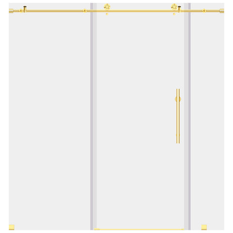  ULTRA-C 68-72 W x 76 H Sliding Shower Door in Brushed Gold