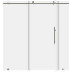  ULTRA-C 68-72 W x 76 H Sliding Shower Door in Brushed Nickel