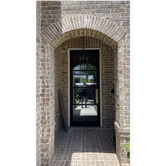 36 in x 96 in Single Exterior Wrought Iron Door