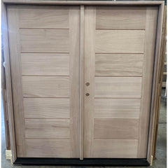 6 ft. x 6 ft. 8 in. Exterior Mahogany Door 7 panel