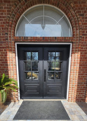 6/0x6/8 6 Lite Wrought Iron Prehung Front Door