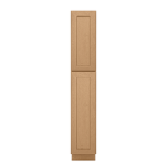 Utility Kitchen Cabinet U1590 Shaker Toffee LessCare 15 in. width 90 in. height 24 in. depth - Kitchen Cabinets