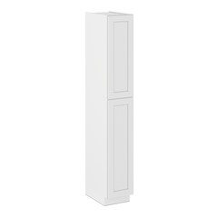 Utility Kitchen Cabinet U1596 Alpina White LessCare 15 in. width 96 in. height 24 in. depth - Kitchen Cabinets