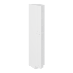 Utility Kitchen Cabinet U1596 Alpina White LessCare 15 in. width 96 in. height 24 in. depth - Kitchen Cabinets