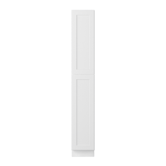 Utility Kitchen Cabinet U1596 Alpina White LessCare 15 in. width 96 in. height 24 in. depth - Kitchen Cabinets