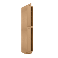 Utility Kitchen Cabinet U1596 Shaker Toffee LessCare 15 in. width 96 in. height 24 in. depth - Kitchen Cabinets